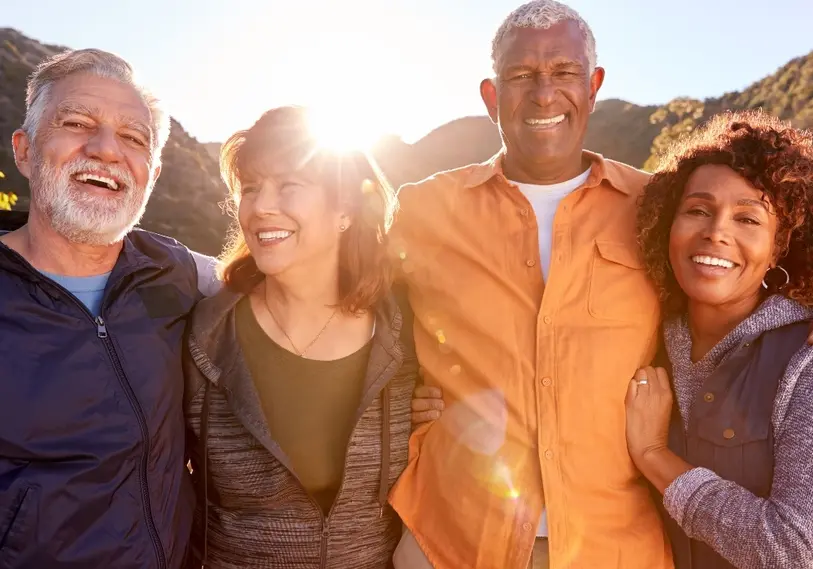 Older couples having fun outside | Alliance Oral & Maxillofacial Surgery