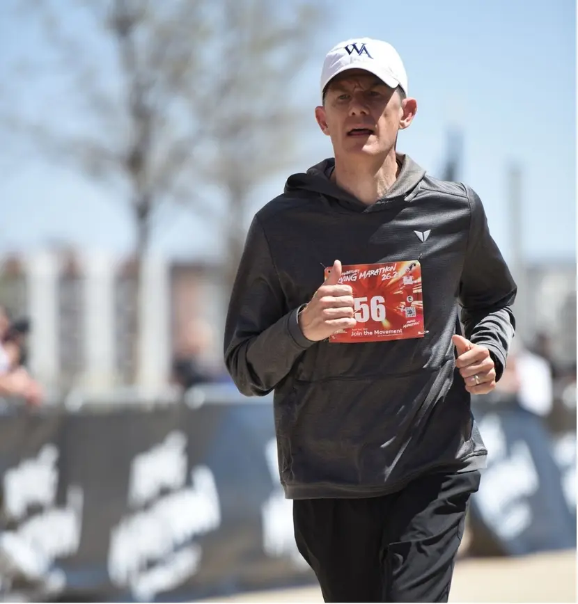 Dr. Parmer running | Alliance Oral & Maxillofacial Surgery