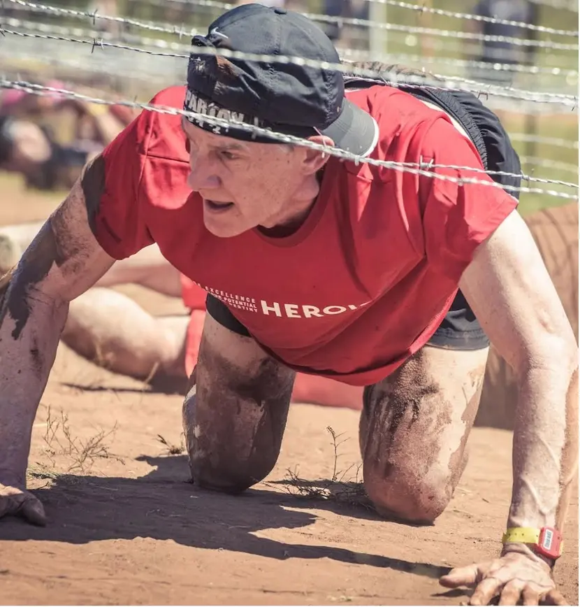 Dr. Parmer under barbed wire | Alliance Oral & Maxillofacial Surgery